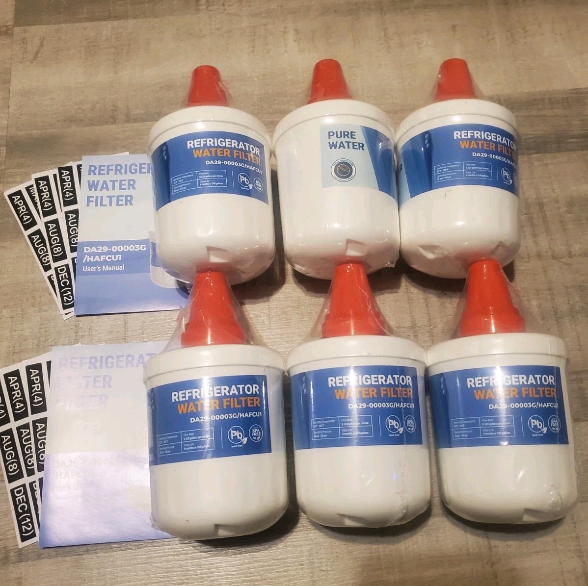 Samsung DA29-00003G Compatible Water Filter ,6 Pack