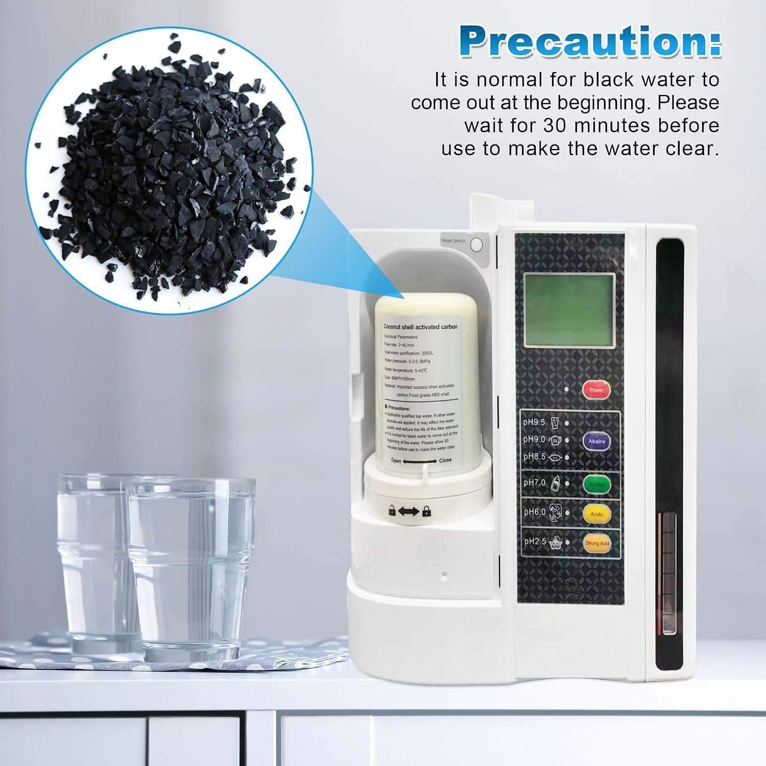 Tool-Free Water Filter Replacement for HG-N Type Ionizers – Safe & Durable