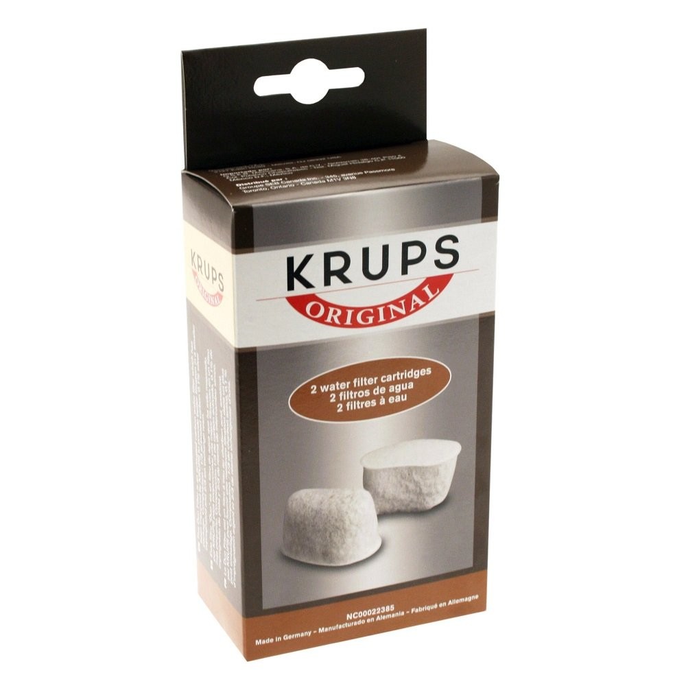 KRUPS F47200 Duo Filters Water Filtration System 2 Count (Pack of 1), White