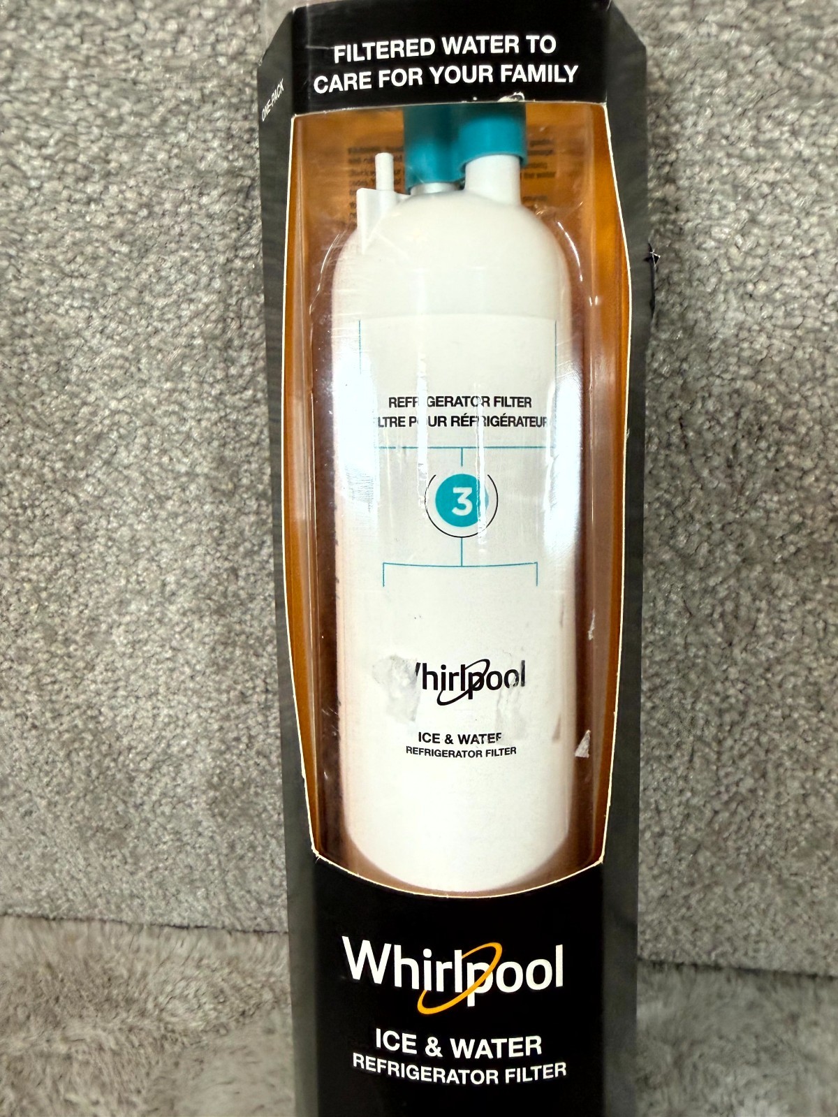 Whirlpool WHR3RXD1 Refrigerator Ice & Water Filter 3 White 200 Gallons 0.5 gpm