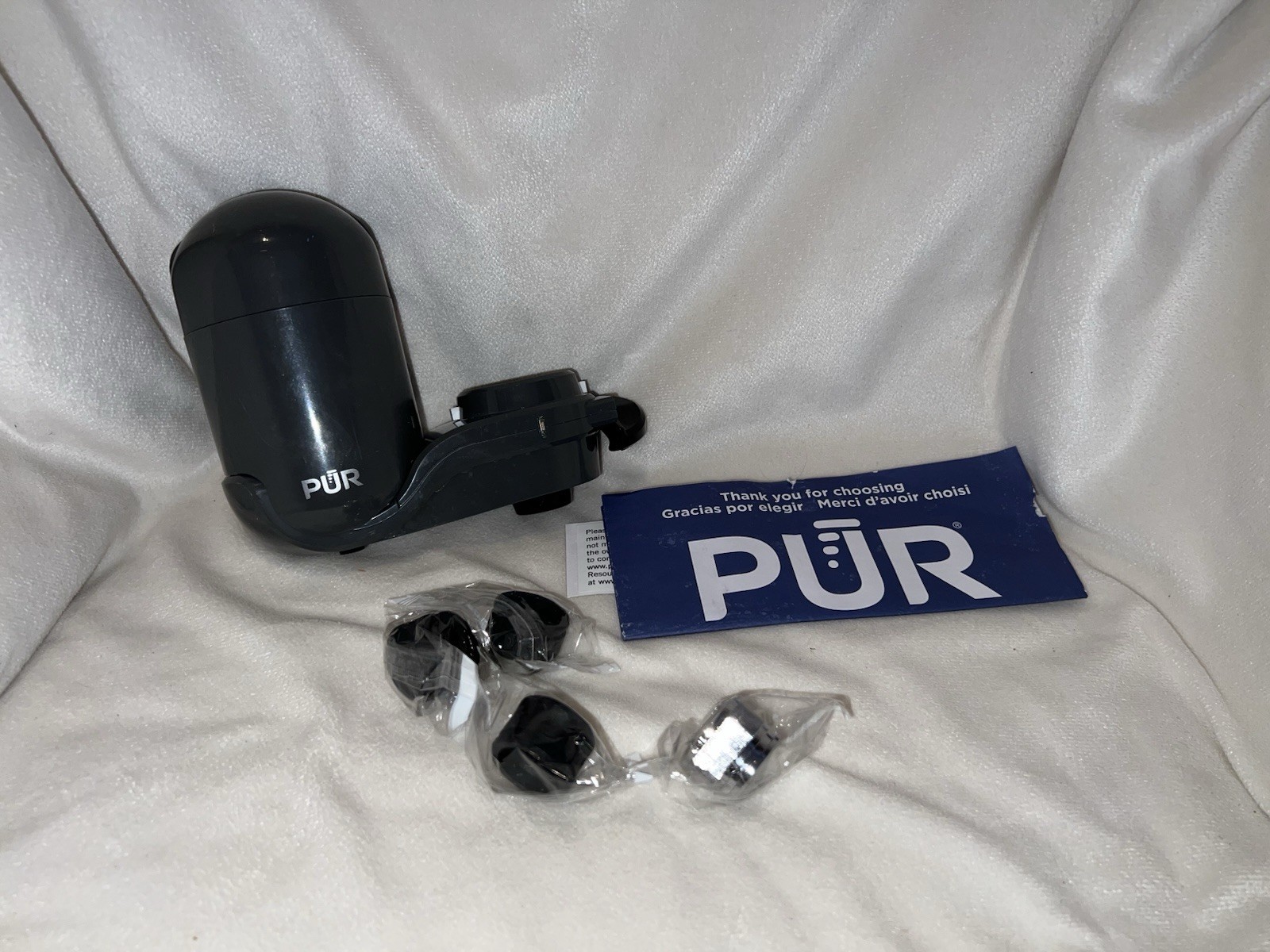 PUR PLUS Faucet Mount Water Filtration System, Gray – FM2500V NEW