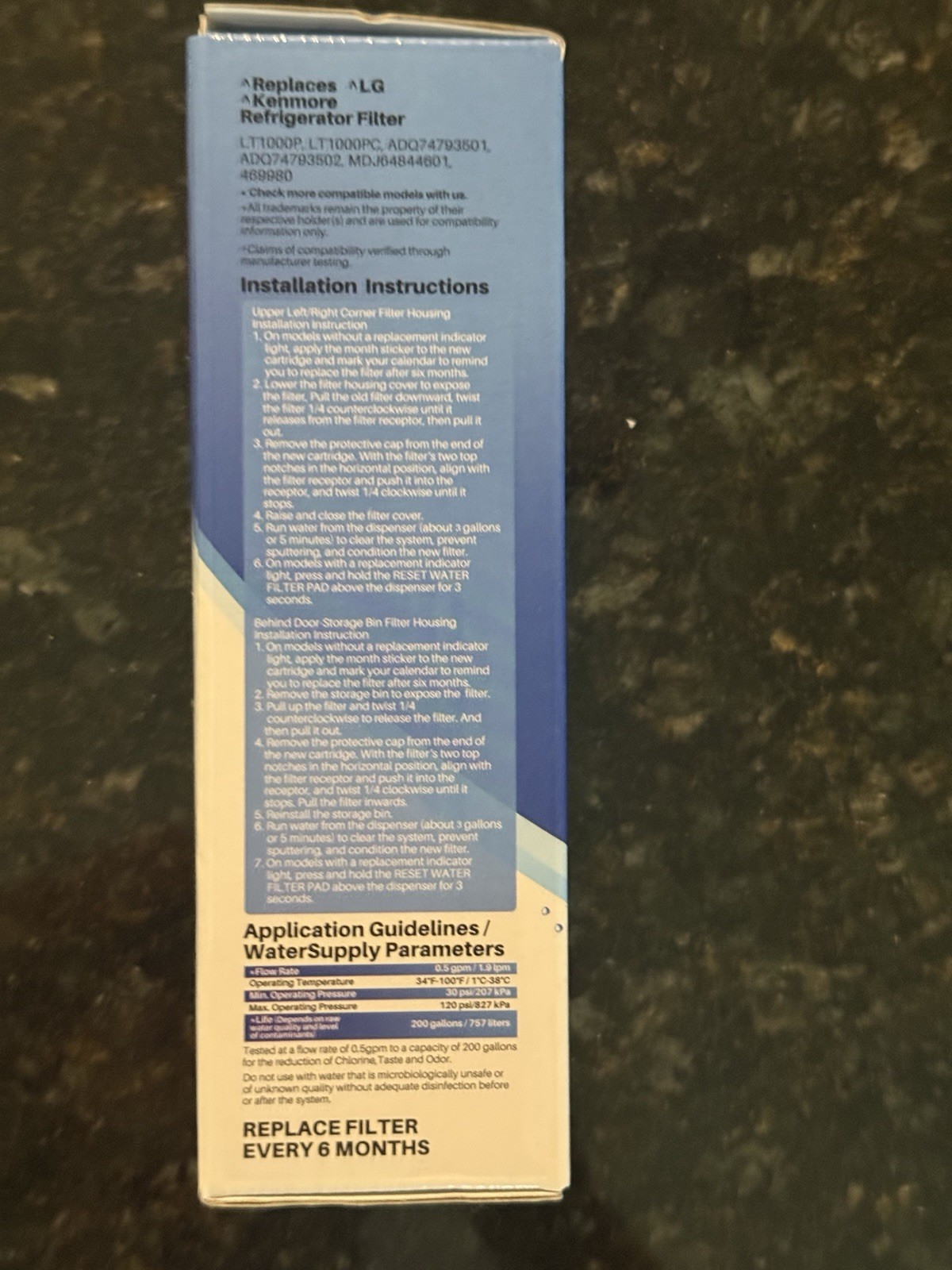NEW – IcePure RWF0700A Water Filter LG Kenmore Refrigerator Water Filter