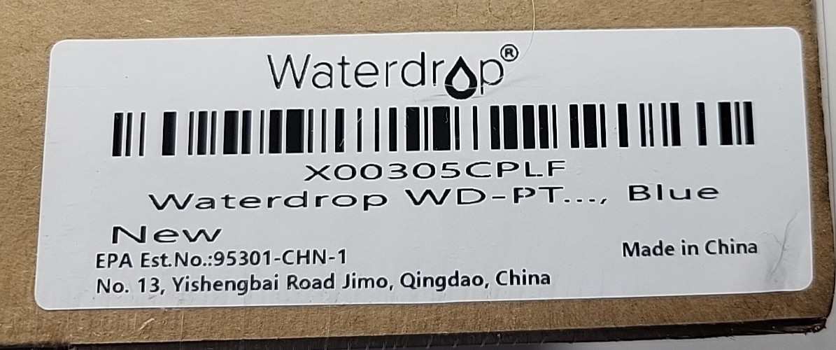 WATERDROP 200 GALLON LONG LIFE 10 CUP PITCHER FILTRATION SYSTEM – WD-PT-61B