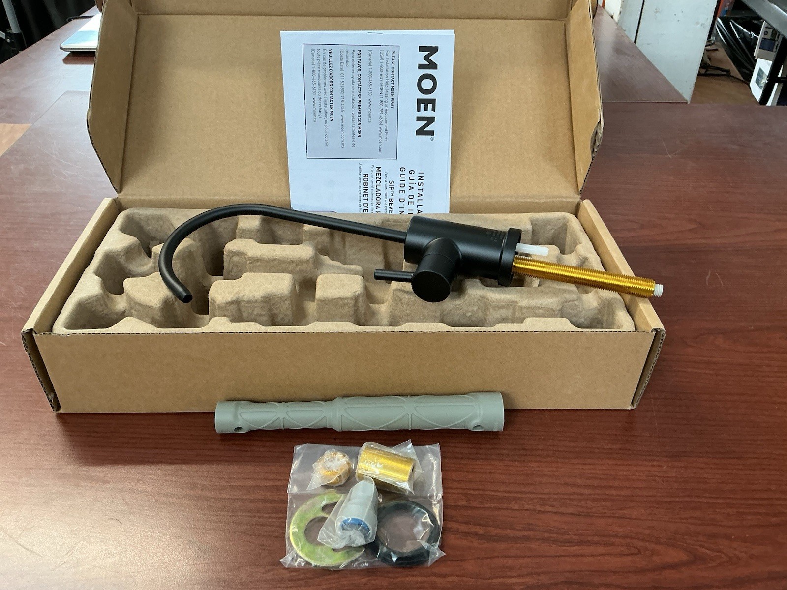 NEW Moen F7660BL Sip Modern Beverage Faucet Optional Filtration Matte Black B14