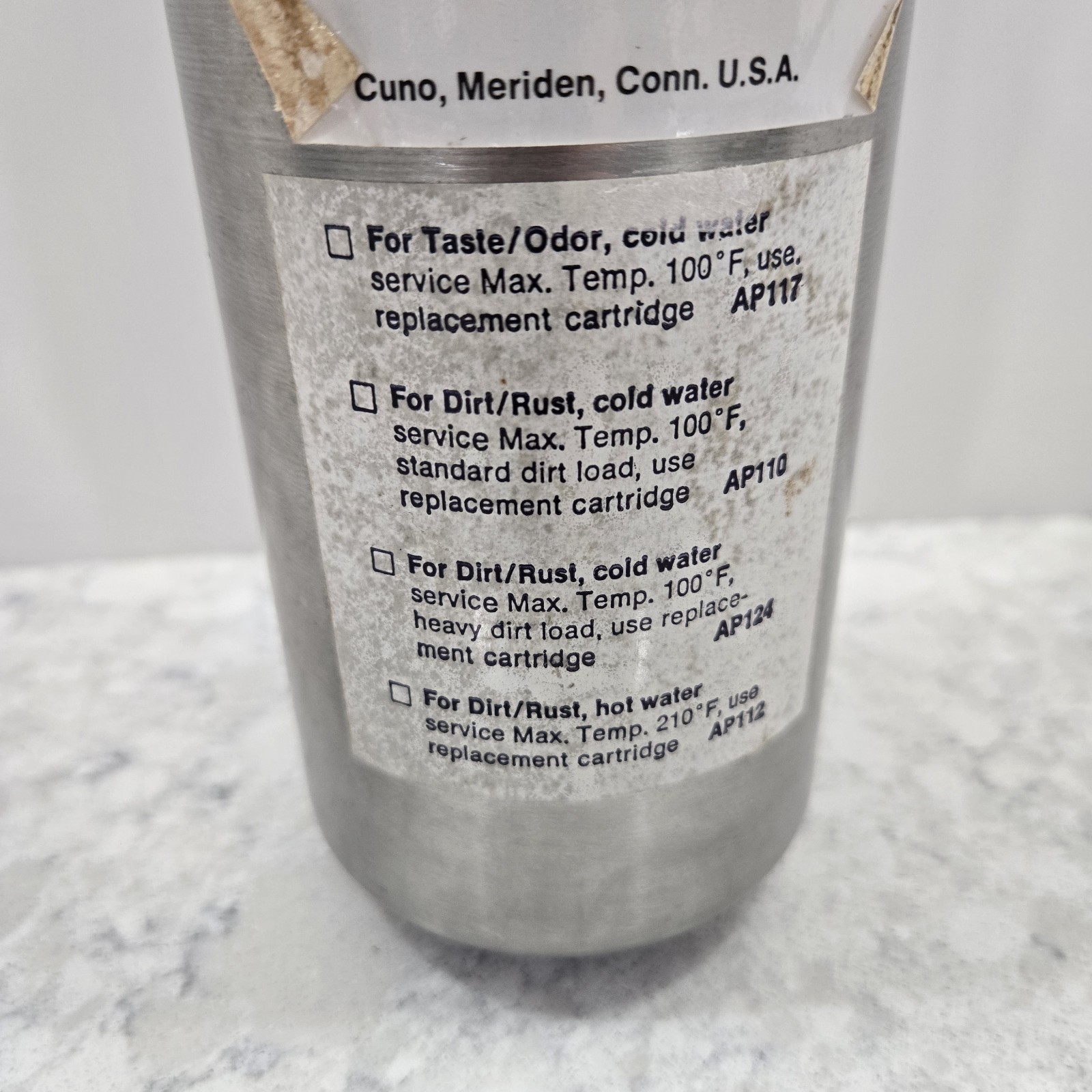 SS-1 HA Stainless Steel Single Cartridge Filter Housing Commercial Duty