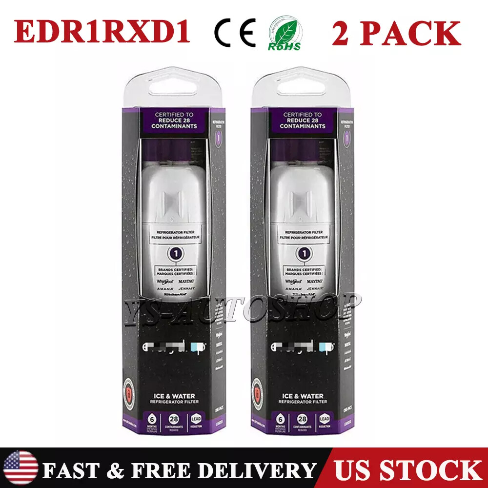 2PC For ΕVΕRYDROP ΕDR1RXD1 Refrigerator Water Filter 1 New FREE SHIP Sealed Home