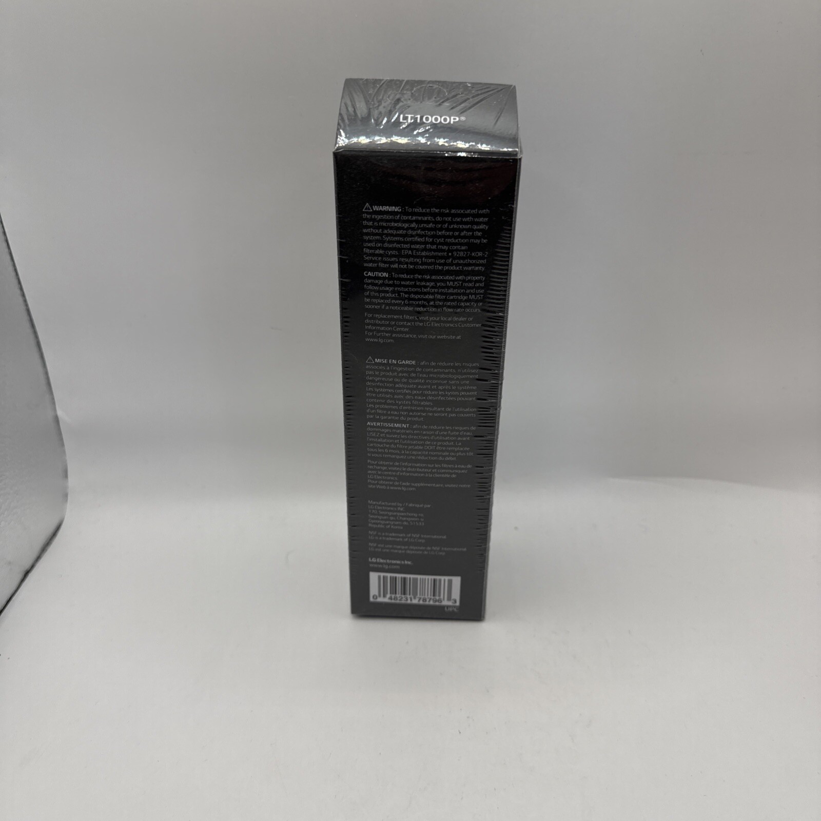 LG Water Filter Replacement Cartridge LT1000P/PC/PCS B3 New and Sealed