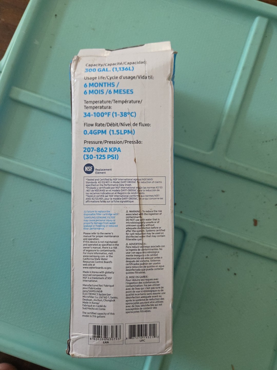 Genuine Samsung DA29-00020B HAF-QIN/EXP REFRIGERATOR Water Filter – New