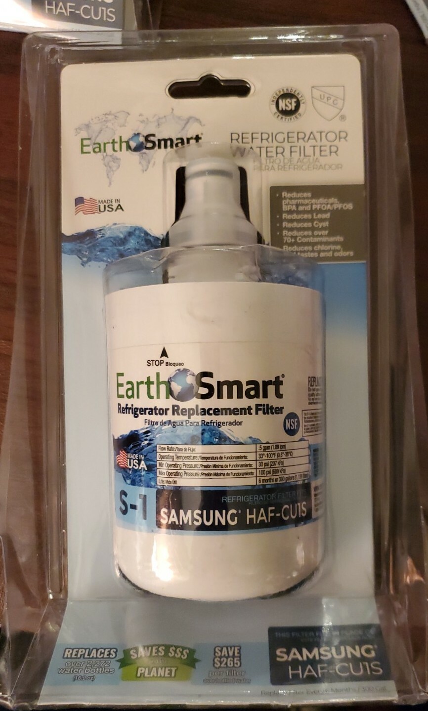 EarthSmart Twist & Lock S-1 Refrigerator Replacement Water Filter 300 gal.