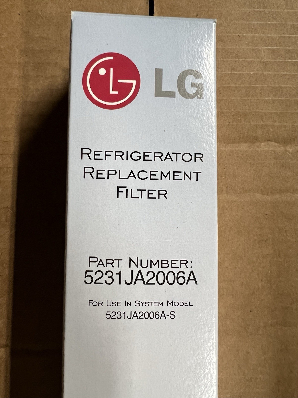 NIB OEM LG 5231JA2006a LT600P 300 GAL Cap Refrigerator Water Filter Cartridge