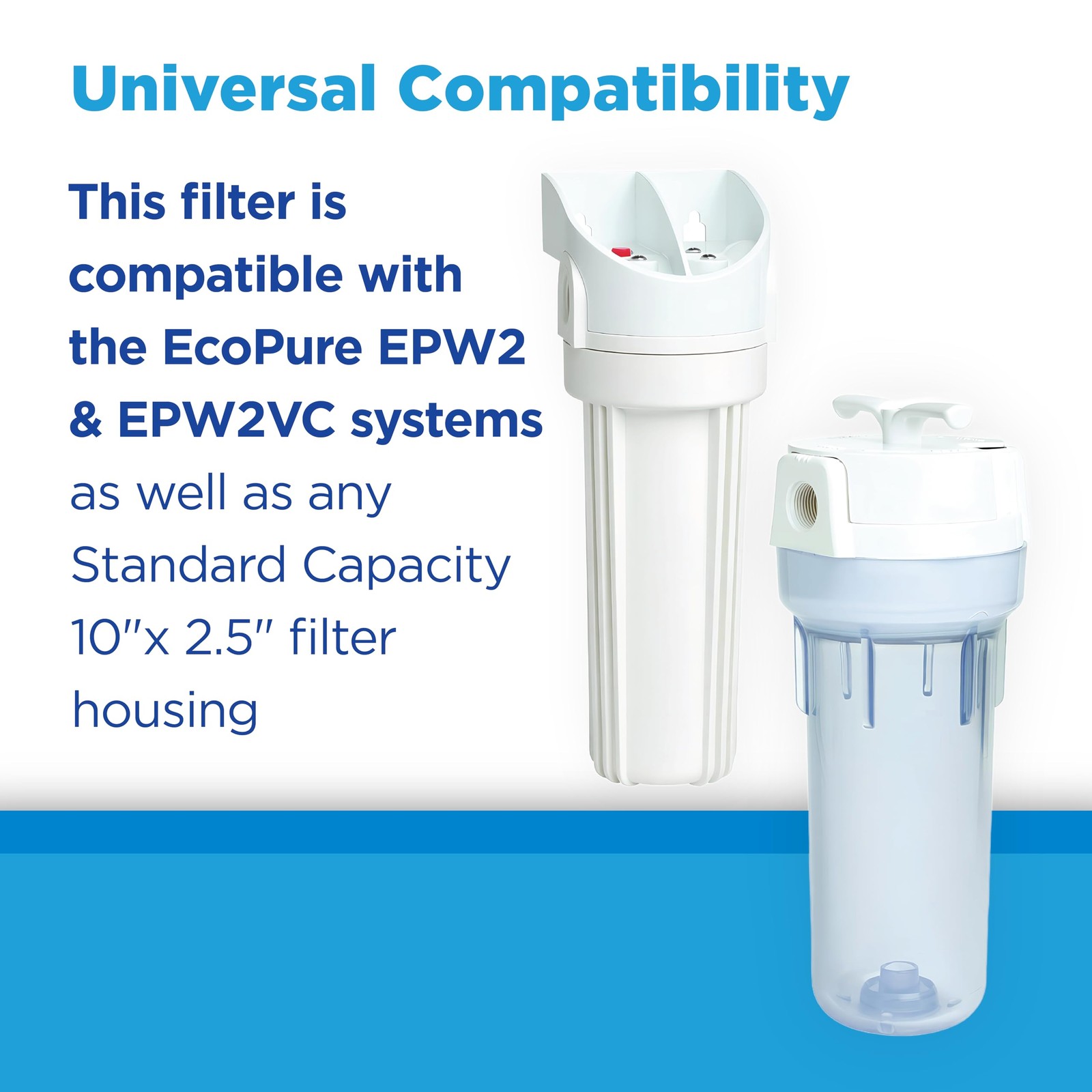 EPW2B Whole House Replacement Filter, 2 Count (Pack of 1), White