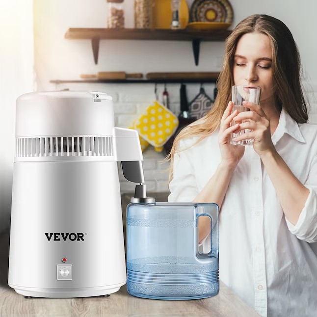 VEVOR Water Distiller 750W Pure Water Purifier Electric Kettle White