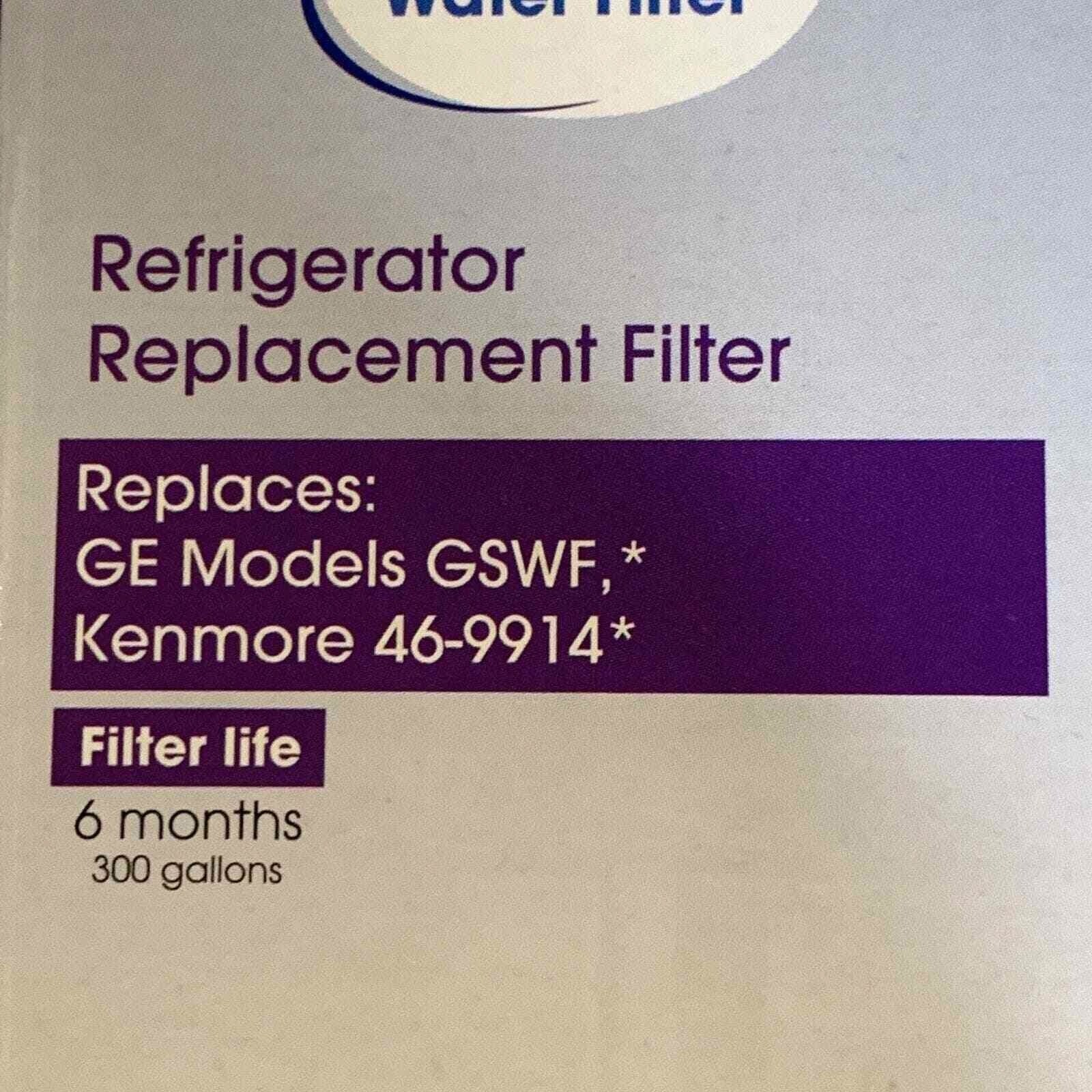 Great Value Refrigerator Filter Model No. GVF035 Replacement for GE Kenmore