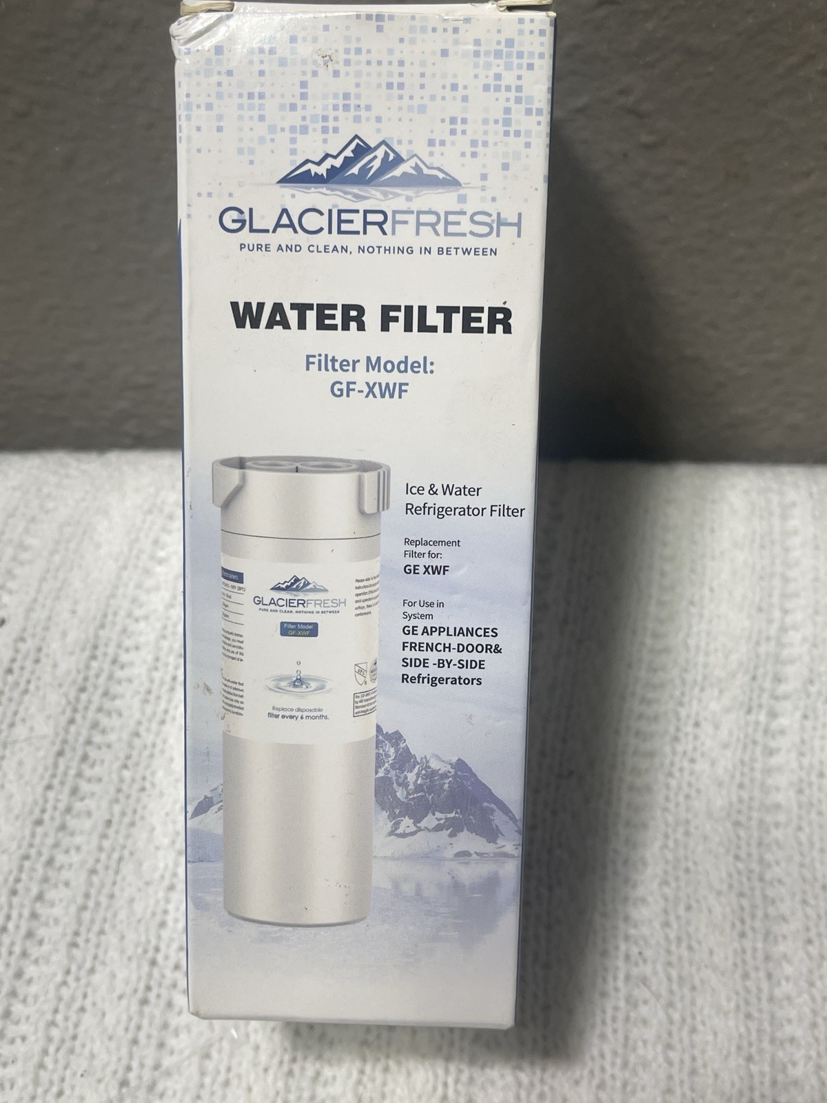 2PK GLACIER FRESH GF-XWF Water Filter Replacement GE French Door & Side By Side