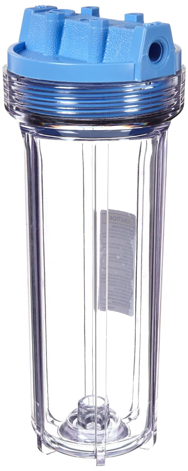 Pentek 158008 Slim Line Filter Housing, 3/8″ NPT #10 Under Sink Clear housing