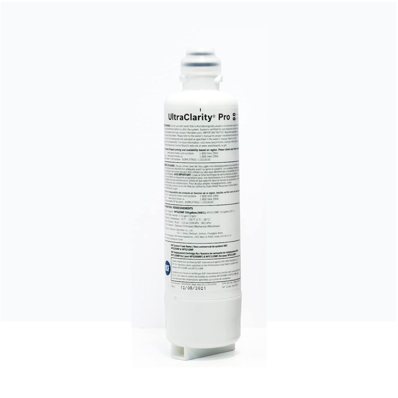 BOSCH, BORPLFTR55, RA450022, REPLFLTR55 UltraClarity Pro Water Filter Cartridge