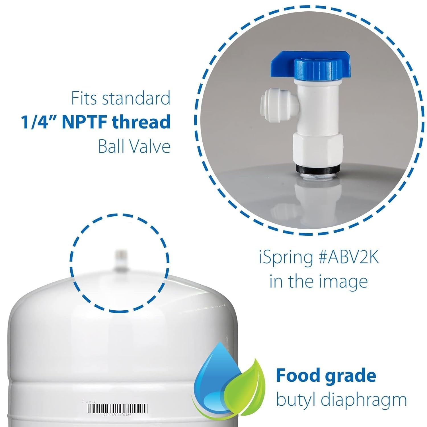 5.5 Gallon Water Tank for Effective Discharge in Vertical or Horizontal Position