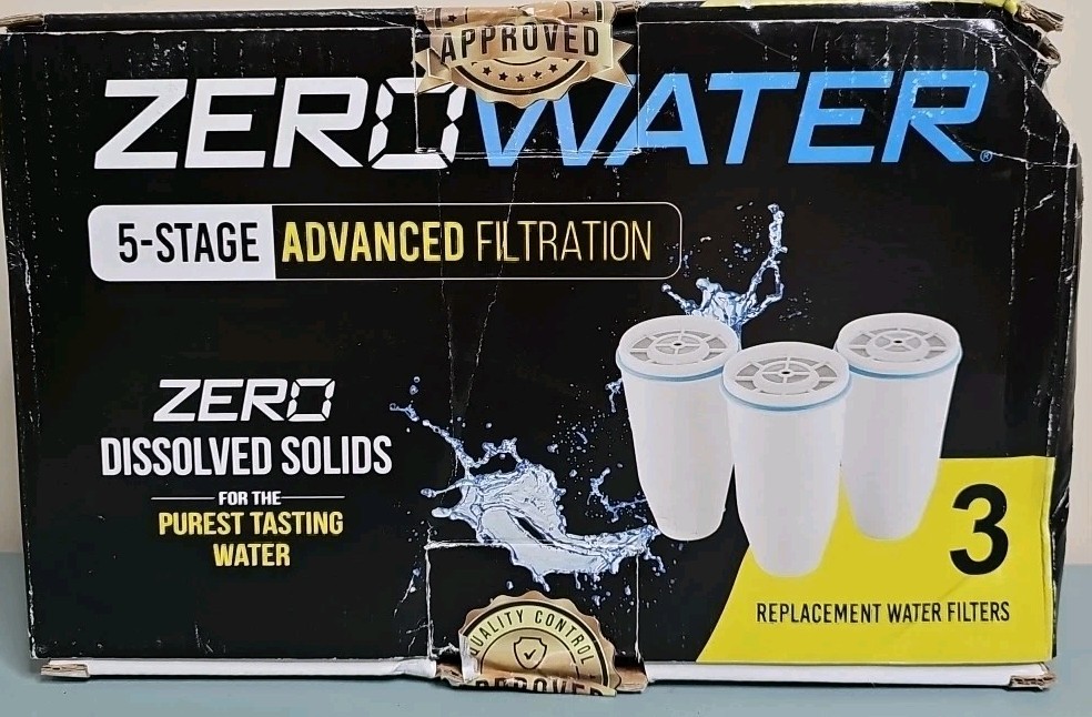 ZeroWater 5-Stage Replacement Filters 3-Pack Open Box, Sealed Filters See Pics