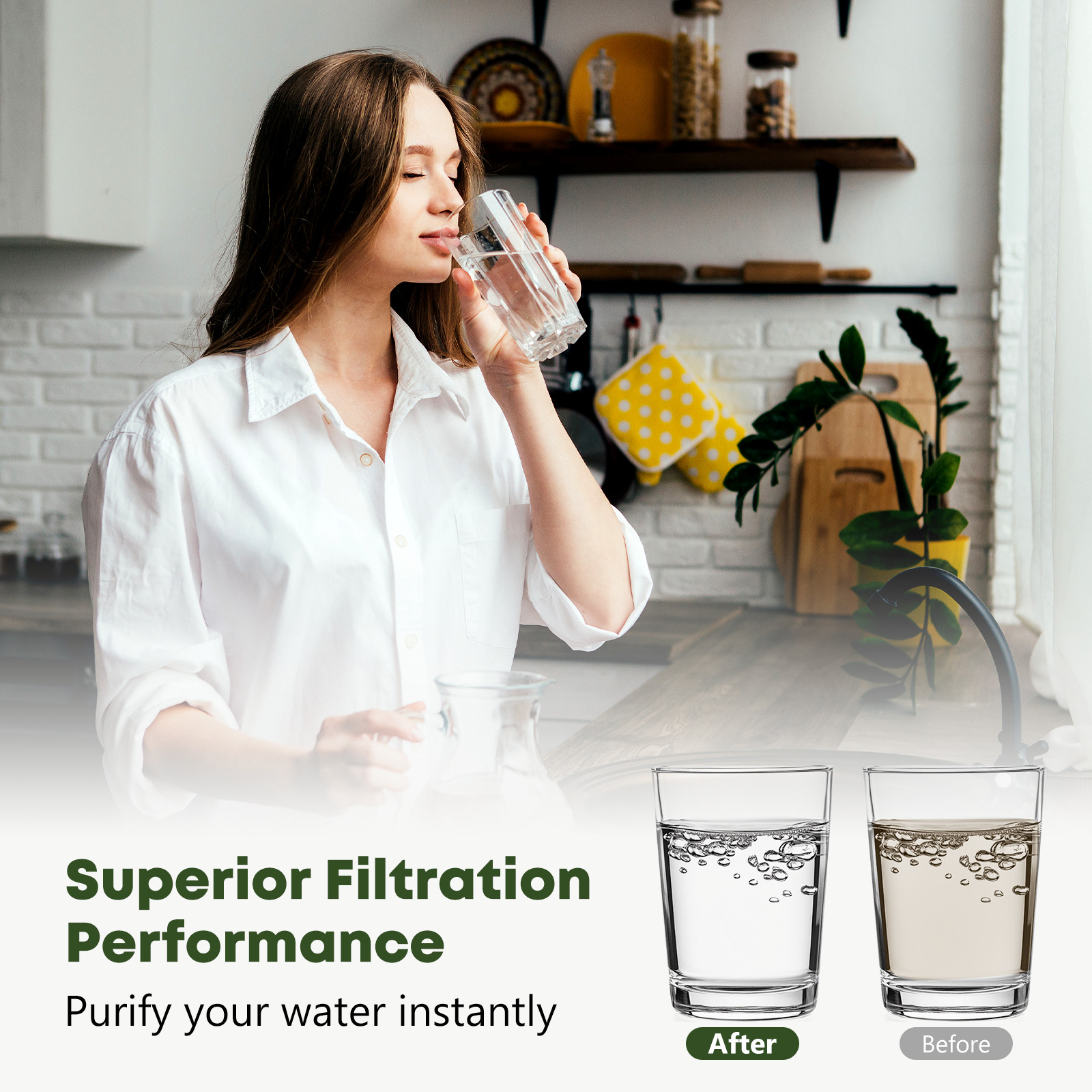 6 pack MWFP Refrigerator Water Filter Replacement for GE MWF MWFP GWF 46-9991