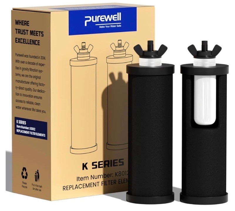 Purewell PF-3 Black 3-Stage Composite Purification Elements Replacement Filter
