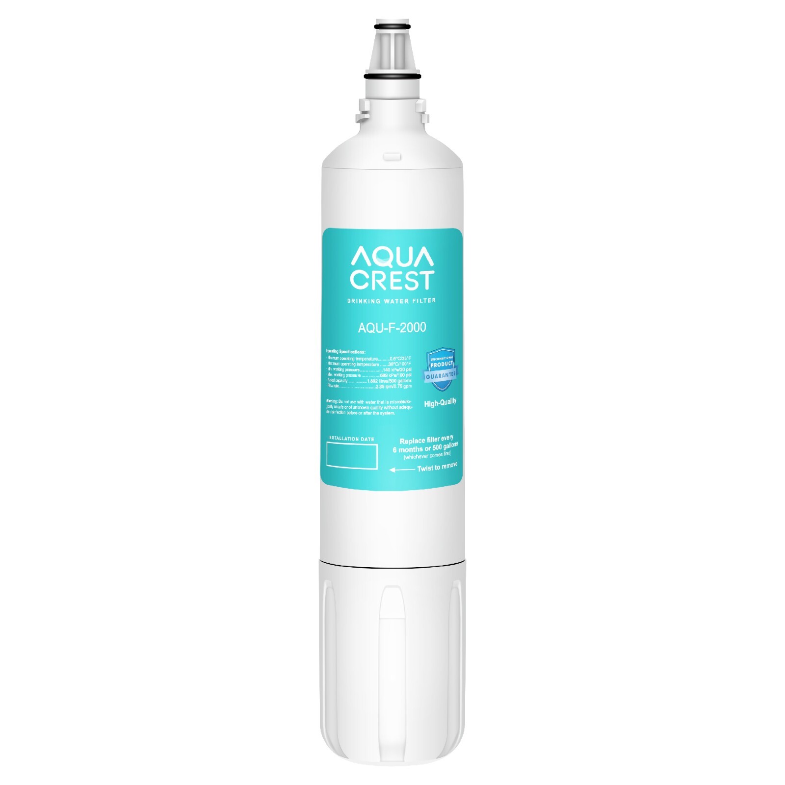 AQUA CREST F-2000 Under Sink Water Filter, Compatible with F-2000&F2000s, F-1000