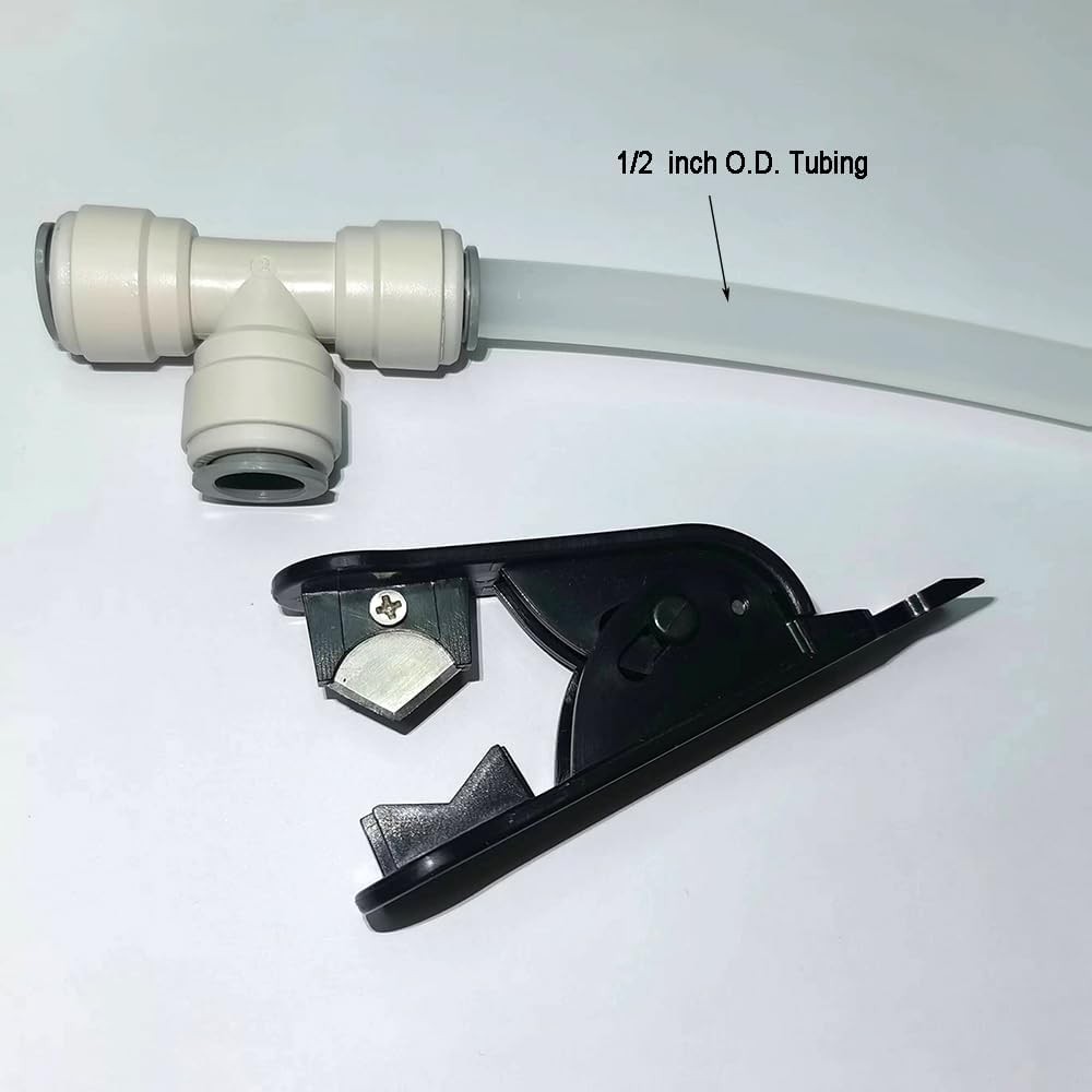 12pcs 1/2 inch water line Quick Connect Push In to Tube 1/2, White