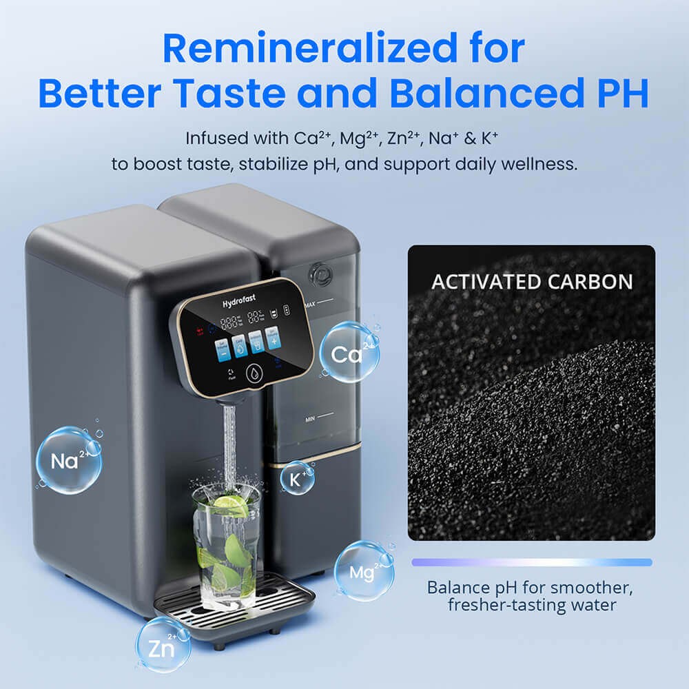 Hydrofast C100 Water Filters & 41-100.4°F Countertop Reverse Osmosis System,
