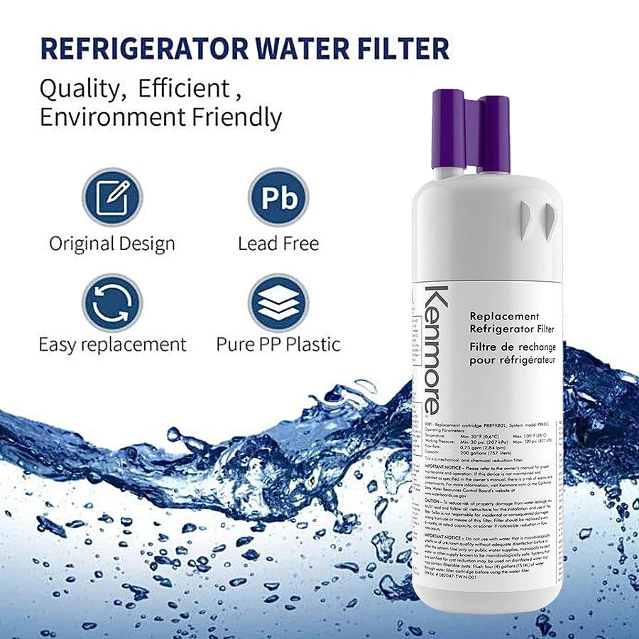 Kenmore 9081 Replacement Refrigerator Water Filter 46-9081 46-9930 New, 4 Pack