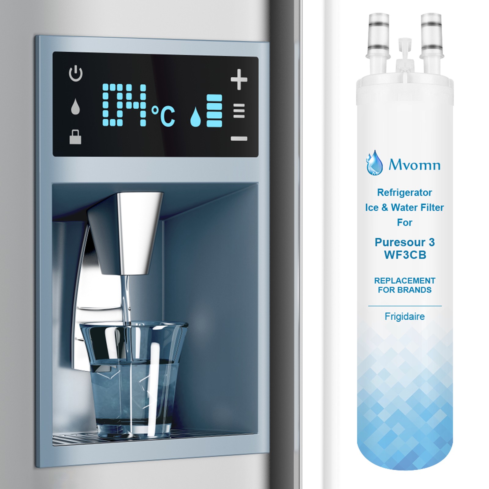 4 Pack Frigidaire WF3CB PureSource 3 Replacement Refrigerator Water Filter