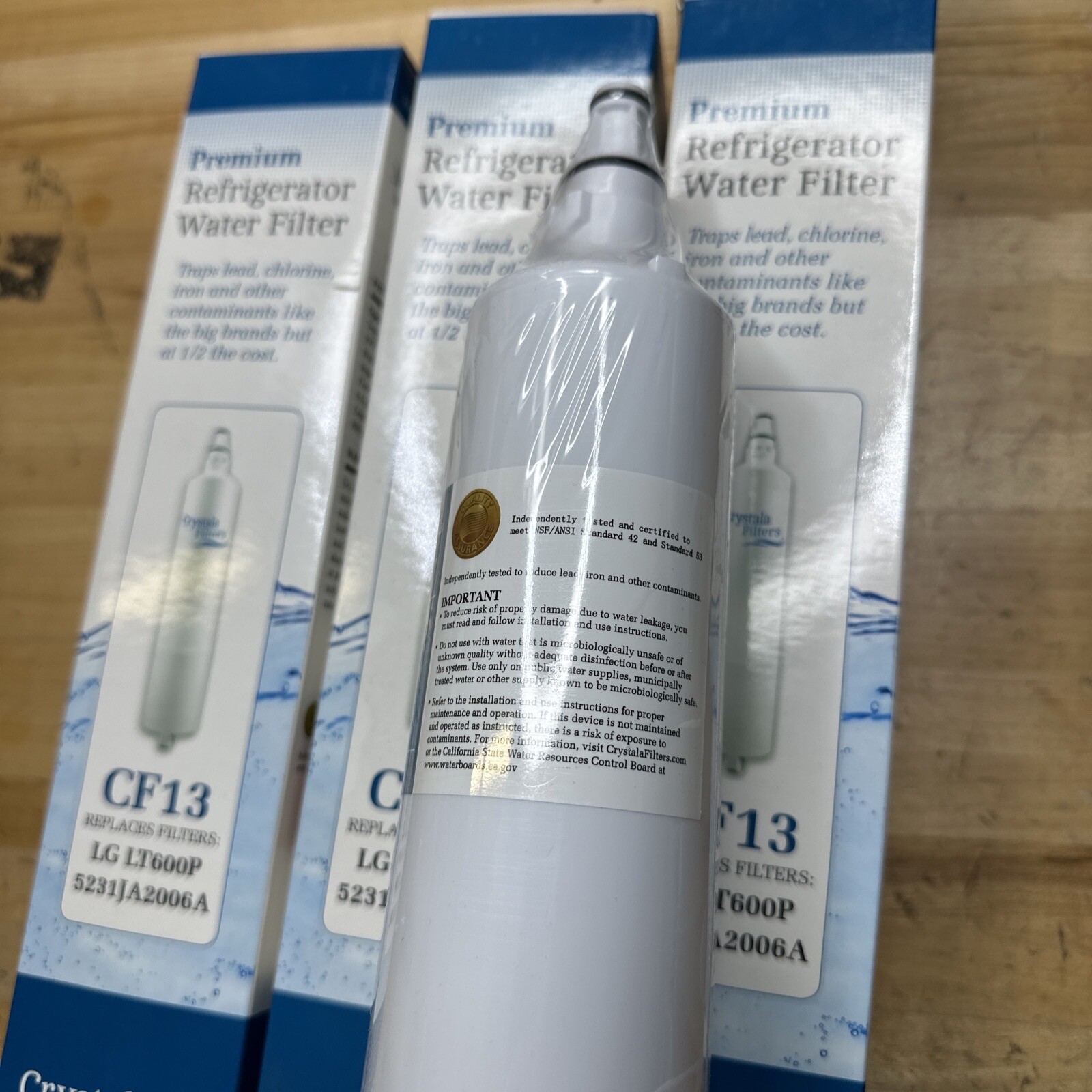 Lot 3 Replacement Refrigerator Water Filters Fits LG LT600P Kenmore 46-9990 S