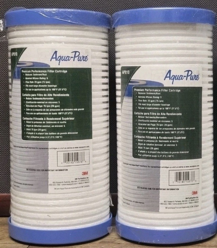 Aqua Pure AP810 Whole House Water Filter Cartridge Lot of 2 NEW