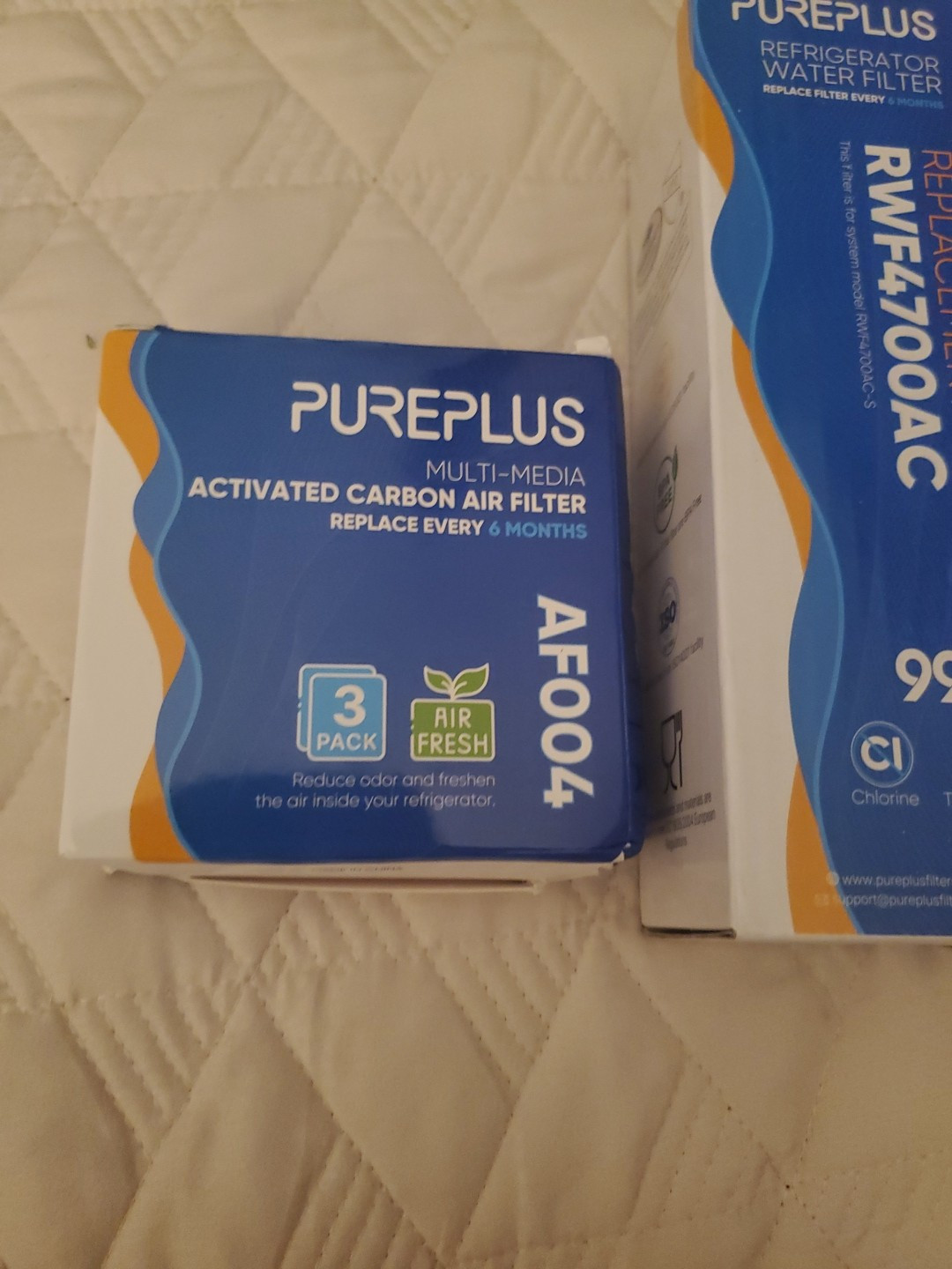 Pureplus RWF4700AC Replacement Refrigerator Water Filter Lot Of 3 and 3pk af004