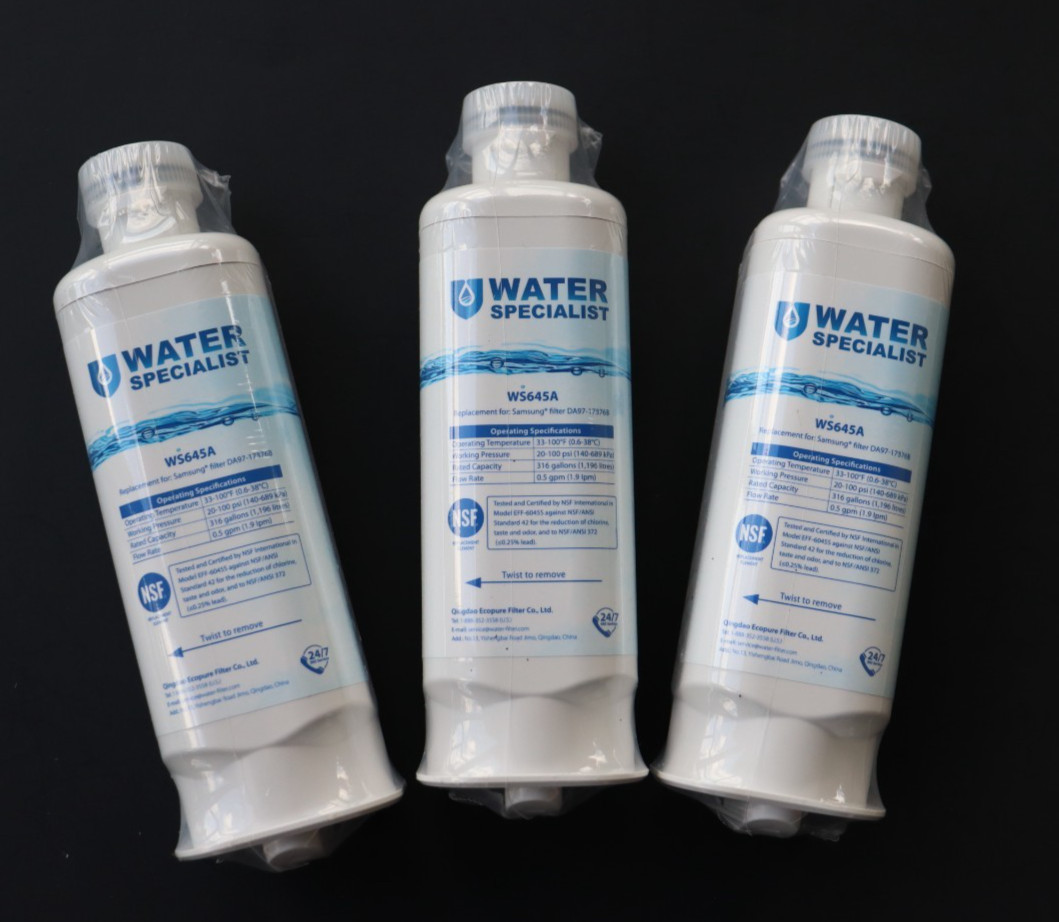 3 Water Specialist WS645A Refrigerator Water Filters SAMSUNG DA97-17376B
