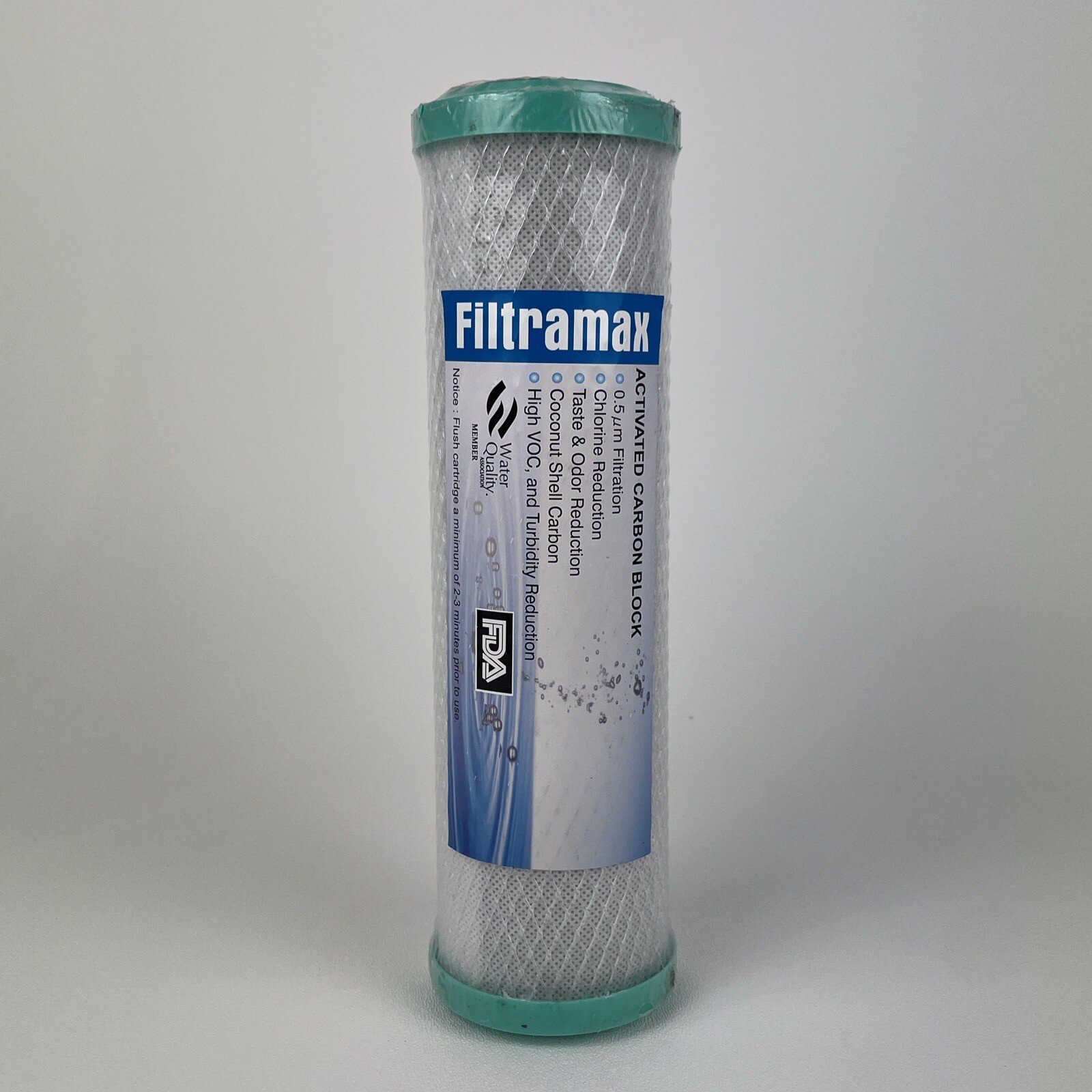 Coconut Shell CTO, Cyst Carbon Block Drinking Water Filter, 2.5 x 10, 0.5 Micron