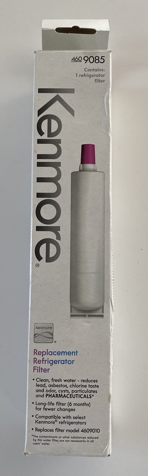 1 PACK Kenmore 9085 46-9085 Replacement Refrigerator Water Filter 46-9010 (boxE)