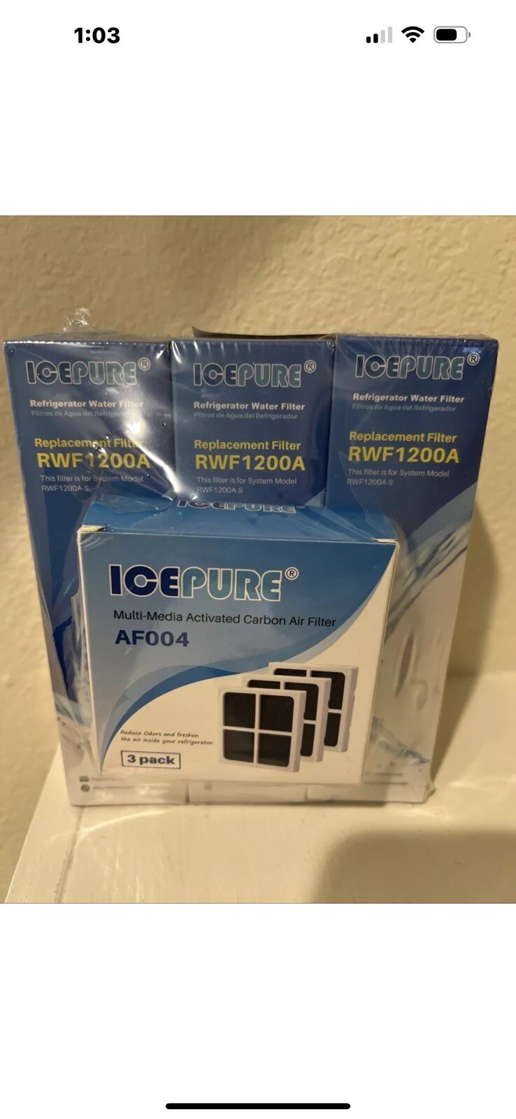 Fit For LG LT1000P LFVS26596S LRFXS2503S LFXS28566M/00 Water Air Filter 3 PACK