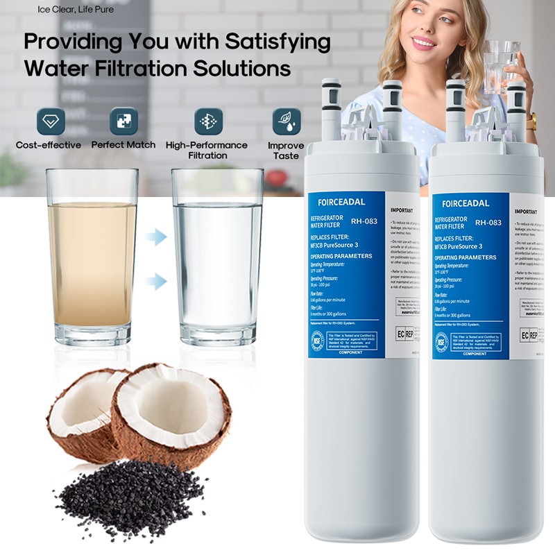 2Pcs For Frigidaire WF3CB Refrigerator PureSource Ultra 3 Water & Ice Filter NEW
