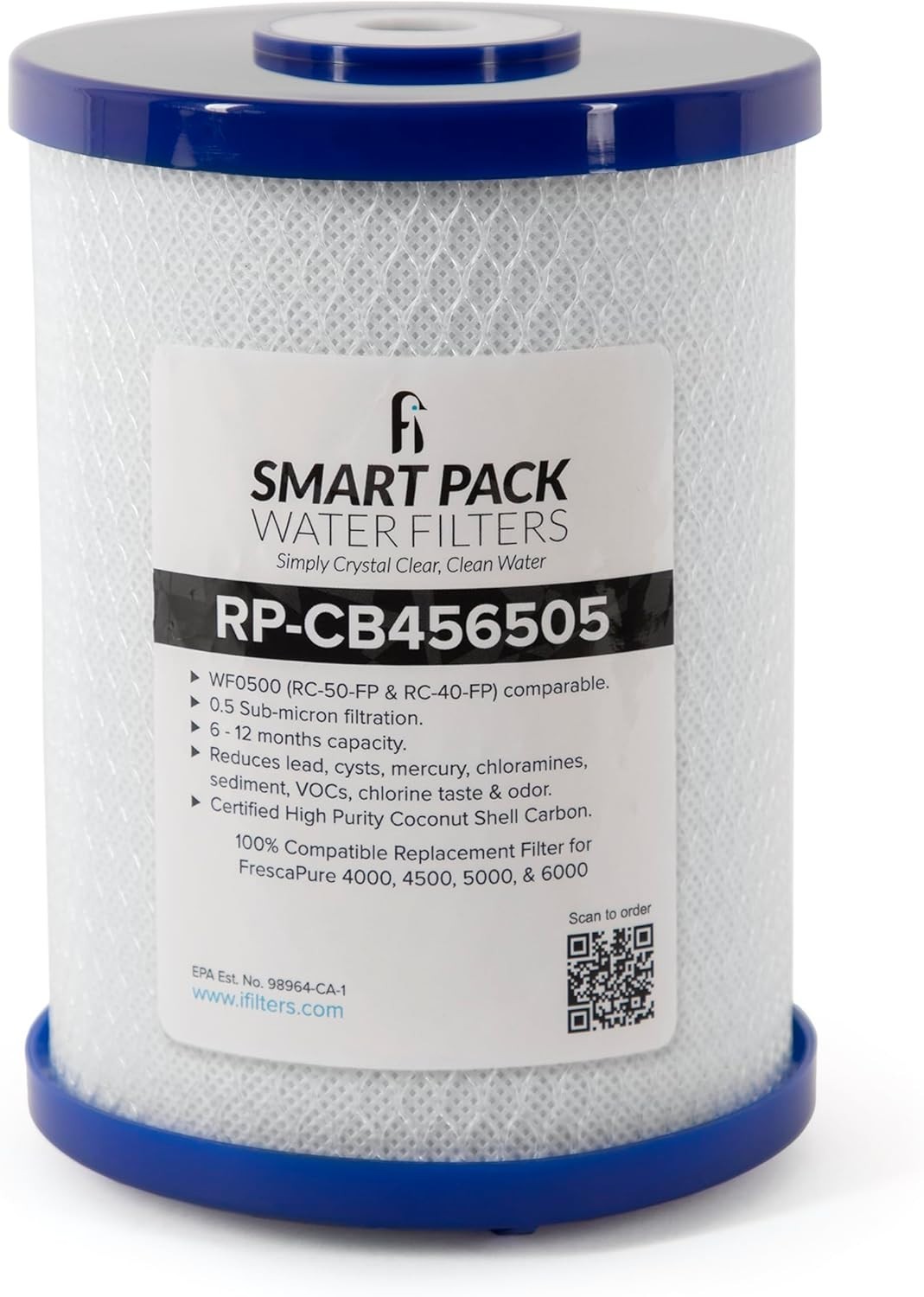 Water Filters High Purity Coconut Shell Compatible with Frescapure