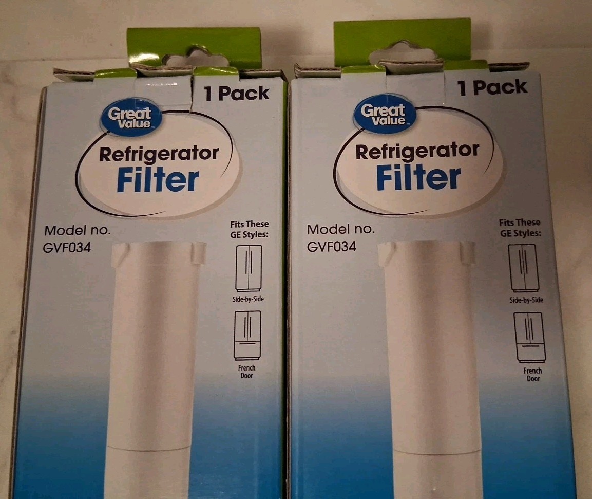 Great Value Replacement Refrigerator Water Filters GVF034 Compatible XWF New Lot