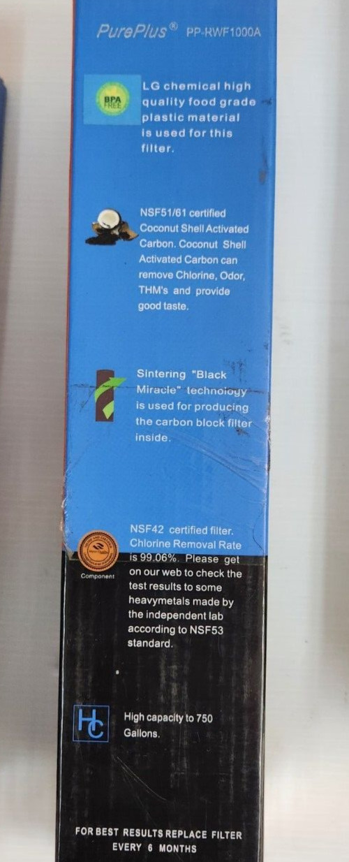 3-pack PurePlus Refrigerator Replacement Filter PP-RWF1000A-S / LT600P / 469990
