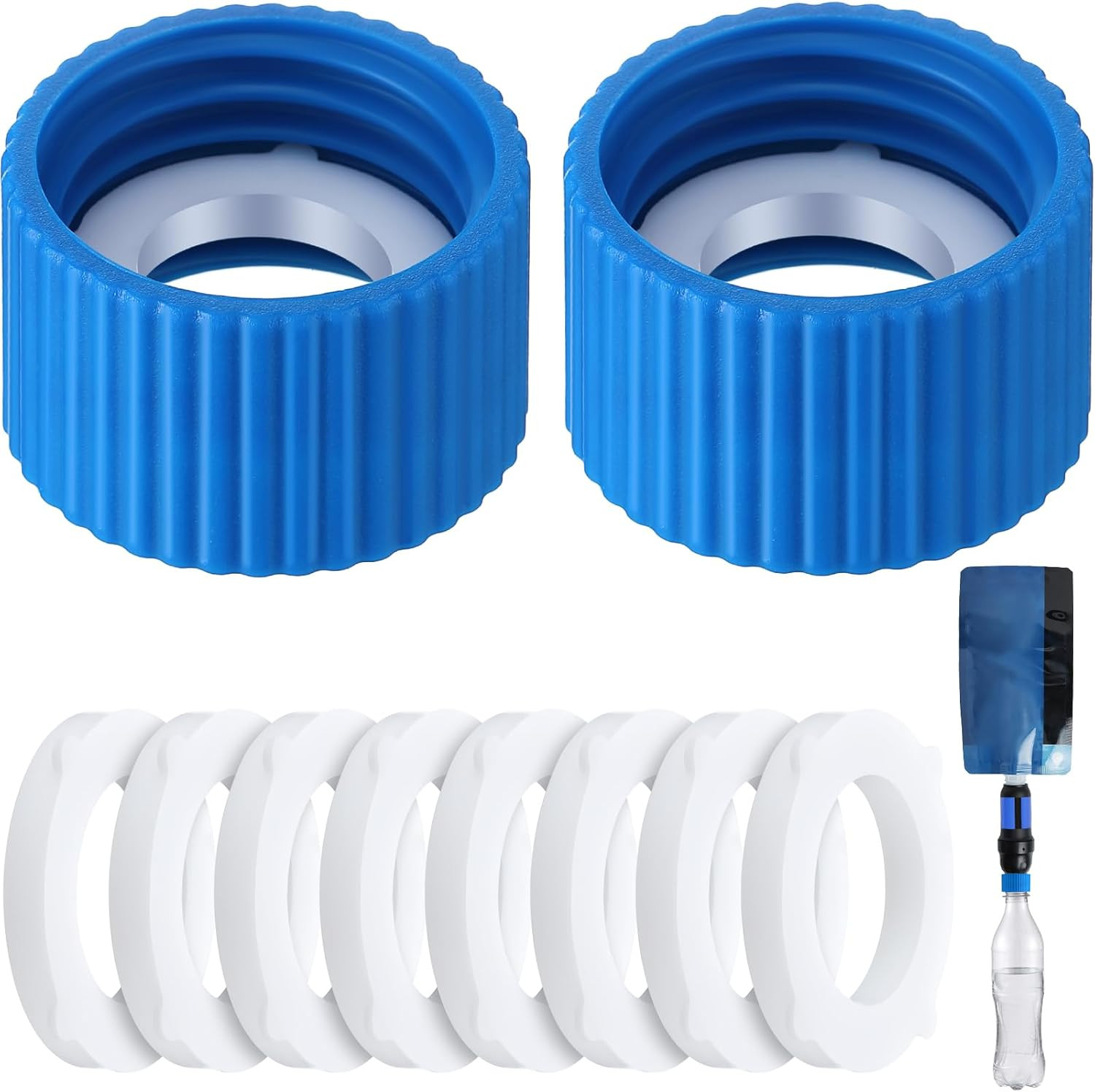 2 Pcs Water Filter Coupling Kit, Compatible with 28Mm External Threaded Water Fi