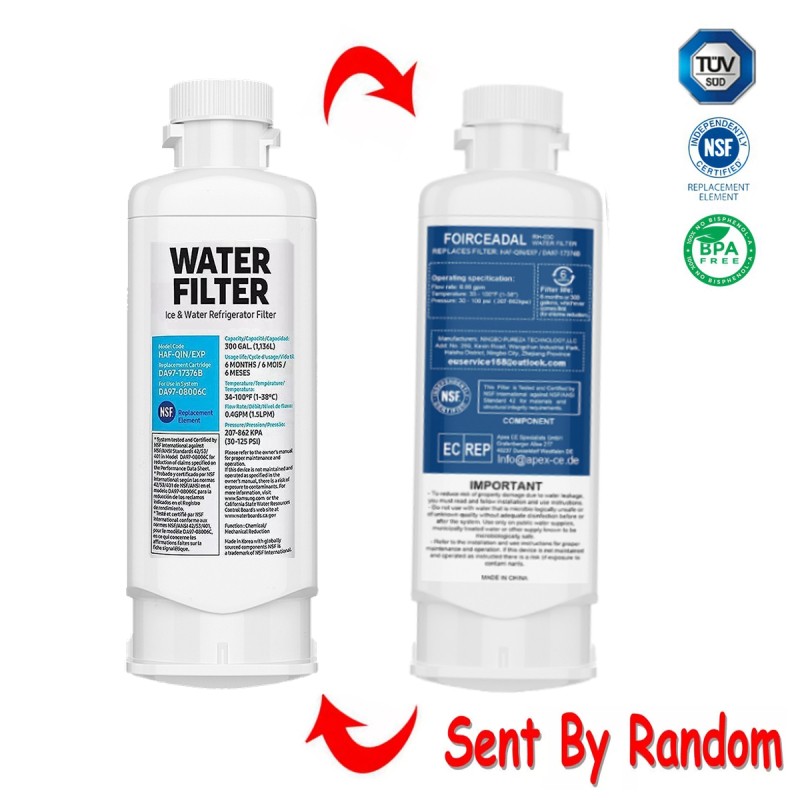 2Pcs REFRIGERATOR For Samsung DA97-17376B HAF-QINEXP Water Filter DA97-08006C