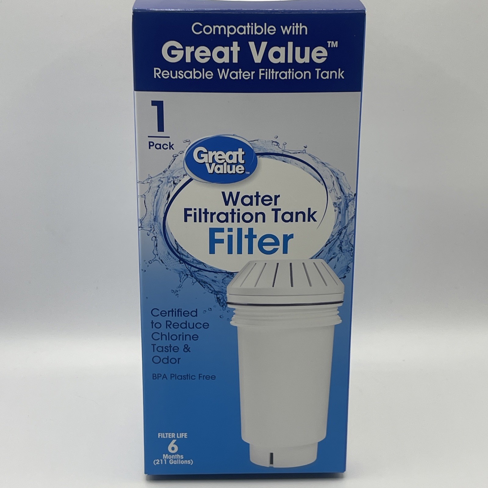 GREAT VALUE Replacement Water Filter GWF3 Alternative Compatible W/Vitapur GWF8