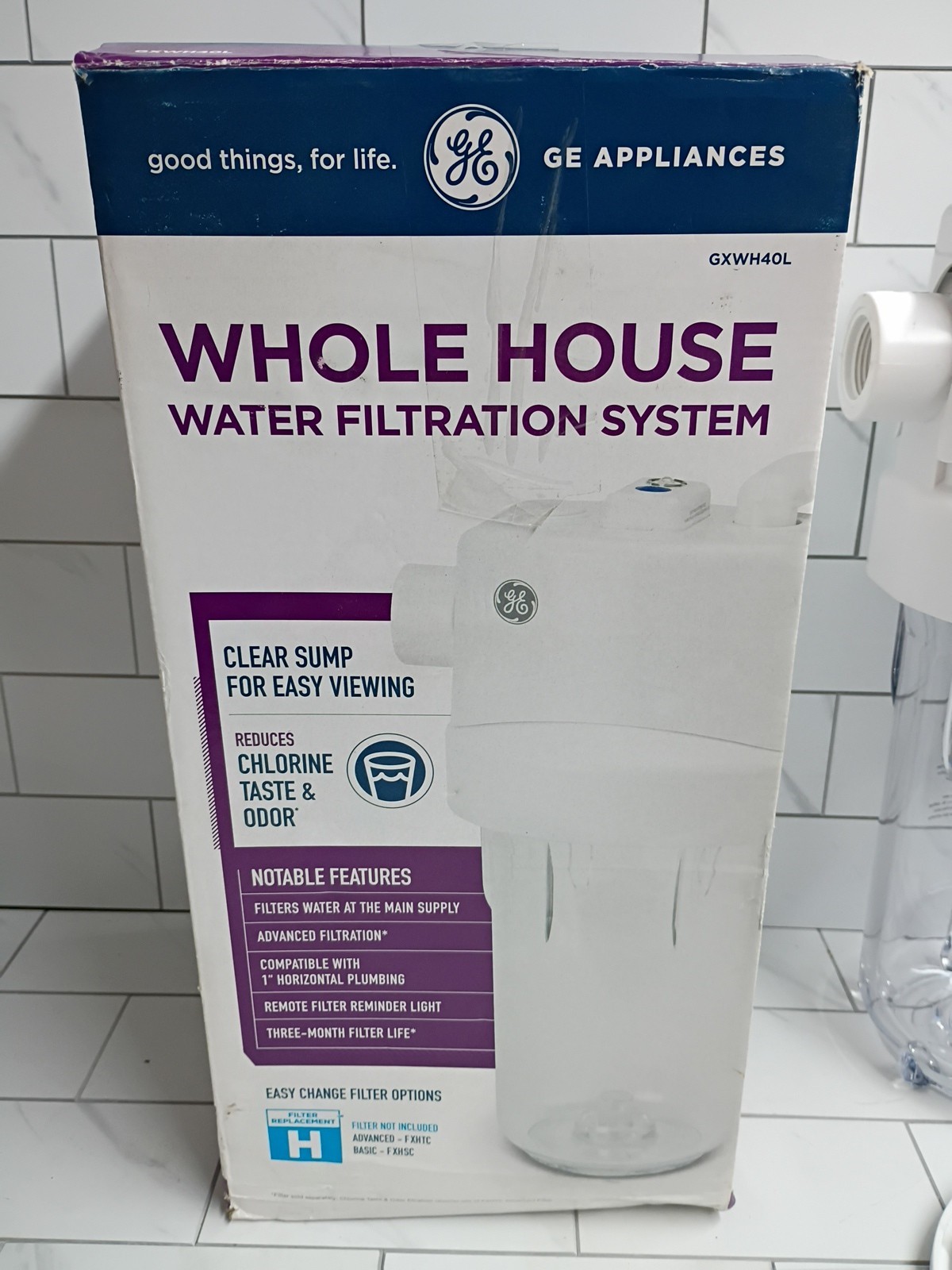 GXWH40L GE Whole House 084691144779 Water Filtration System NEW Open Box