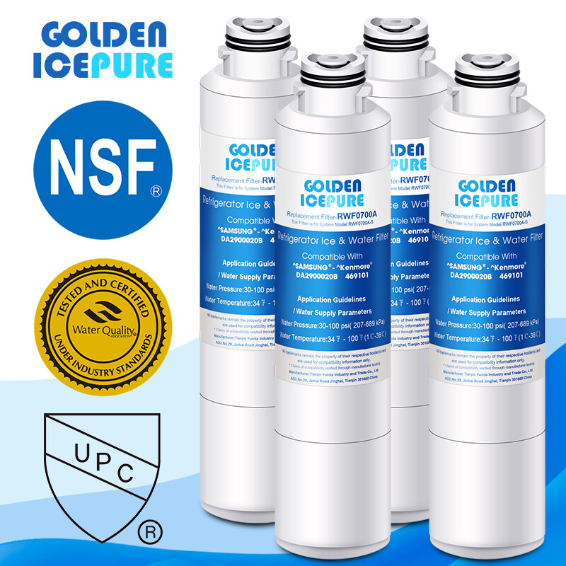 Fit For Samsung HAF-CIN/EXP RF28HMEDBSR/AA RF28HMEDBWW/AA Water Filter 4 PACK
