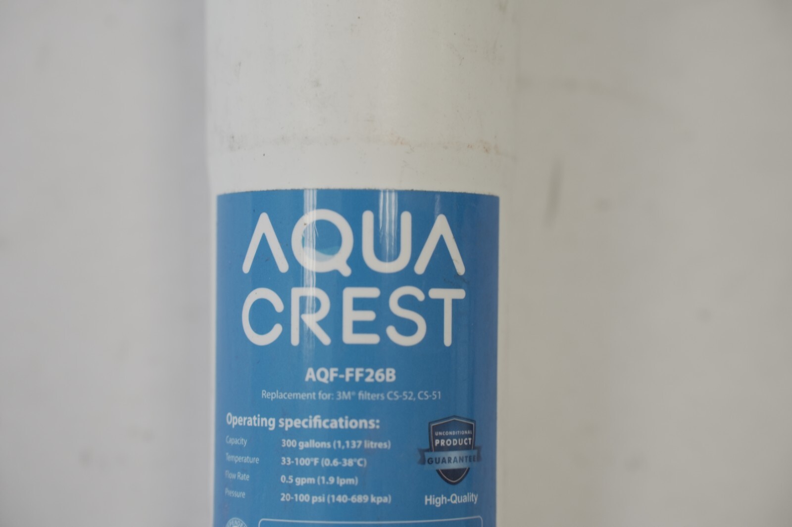 Aqua Crest Refrigerator Water Filter Replacement AQF-FF26B 300 Gal Capacity
