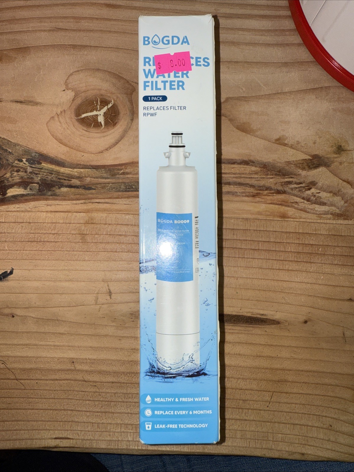Water Filter Replaces RPWF. Compatible With GE French Door Refrigerators. BO009