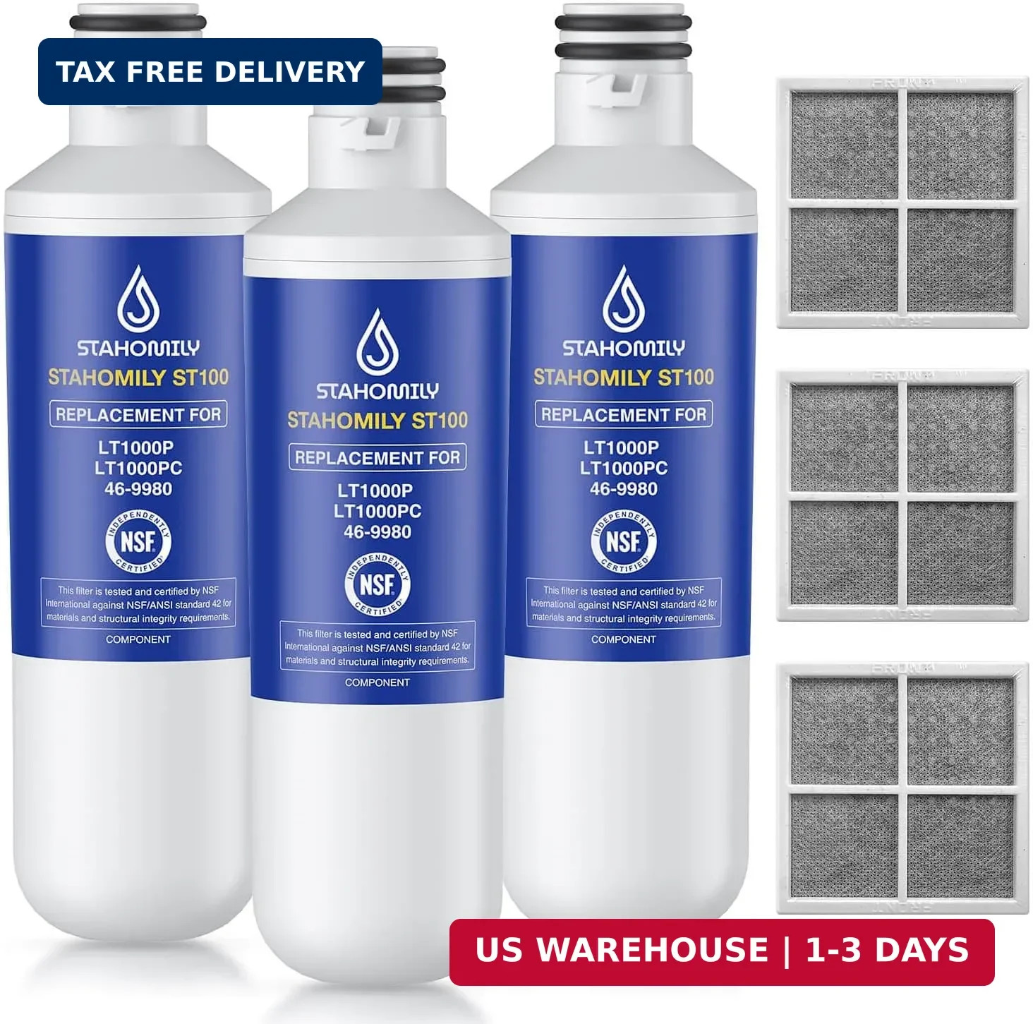 ADQ747935 Water Filter Replacement for LG Water Filter LT1000P/PC/PCS, AGF803007