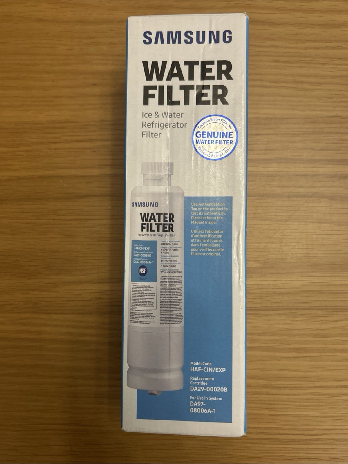 1 PACK Genuine New Samsung DA29-00020B HAF-CIN/EXP Refrigerator Water Filter