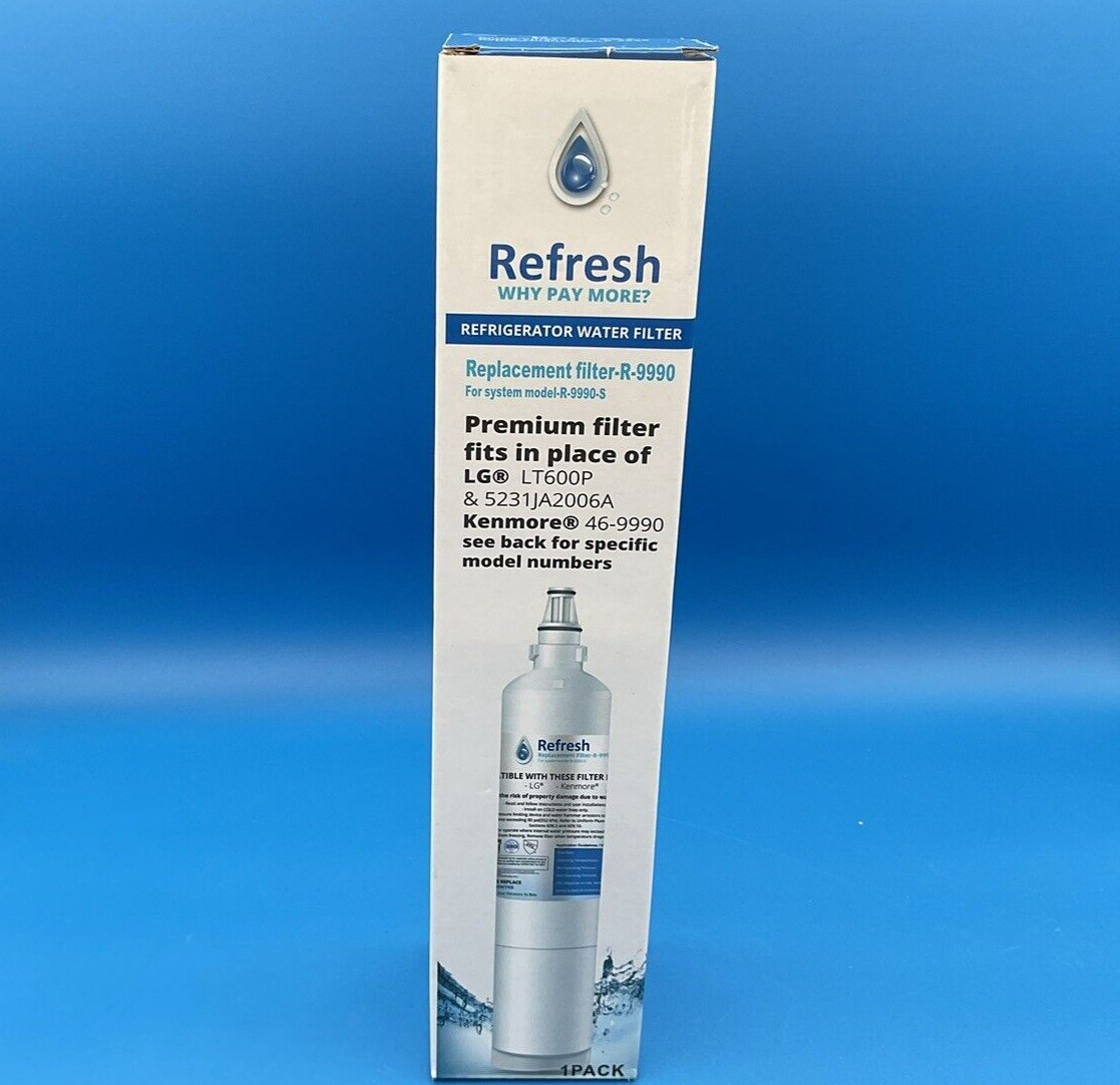 REFRESH R-9990 Refrigerator Water Filter Replacement LG Kenmore NEW Free Ship!